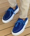 Shoecide Sho2602 - Triko Erkek Ayakkabı Mavı