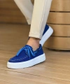 Shoecide Sho2602 - Triko Erkek Ayakkabı Mavı
