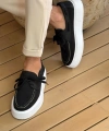 Shoecide Sho2602 - Triko Erkek Ayakkabı Sıyah