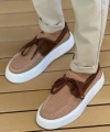 Shoecide Sho2602 - Triko Erkek Ayakkabı Taba