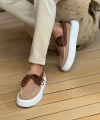 Shoecide Sho2602 - Triko Erkek Ayakkabı Taba