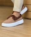 Shoecide Sho2602 - Triko Erkek Ayakkabı Taba