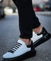 Shoecide Sho295 - Cst Sollıevo Erkek Ayakkabı Beyaz/sıyah