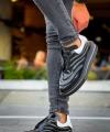 Shoecide Sho299 Lastikli Yüksek Taban Grt Sollıevo Erkek Ayakkabı Sıyah/beyaz