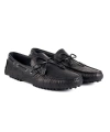 Shoecide Side Siyah Kroko Hakiki Deri Erkek Loafer Ayakkabı