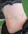 Shoecide Silver Renk Ananas Figürlü Zirkon Taşlı Halhal