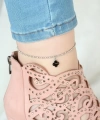 Shoecide Silver Renk Top Zincirli Siyah Aksesuarlı Hal Hal