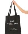 Shoecide Siyah Bez Çanta The Tote Bag Baskılı