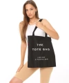 Shoecide Siyah Bez Çanta The Tote Bag Baskılı