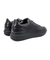 Shoecide Strada Siyah Deri-siyah Taban Hakiki Deri Erkek Spor Ayakkabı