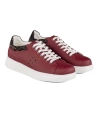 Shoecide T-racer Hakiki Deri Bordo Erkek Sneaker