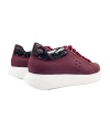 Shoecide T-racer Hakiki Deri Bordo Erkek Sneaker