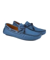 Shoecide Teos Mavi Hakiki Deri Erkek Loafer Ayakkabı
