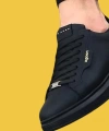 Shoecide Wg01 Bağcıklı Yüksek Taban Kömür Erkek Günlük Ayakkabı
