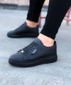 Shoecide Wg01 Kömür Delikli Erkek Yüksek Taban Ayakkabı