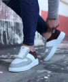 Shoecide Wg011 Beyaz Taba Erkek Casual Ayakkabı