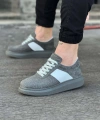 Shoecide Wg011 Gri Süet Erkek Casual Ayakkabı