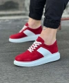 Shoecide Wg011 Kırmızı Süet Erkek Casual Ayakkabı
