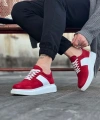Shoecide Wg011 Kırmızı Süet Erkek Casual Ayakkabı