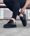 Shoecide Wg016 Kömür Rugan Triko Erkek Casual Ayakkabı