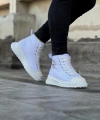 Shoecide Wg017 Beyaz Erkek Yarım Bilek Casual Ayakkabı