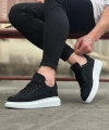 Shoecide Wg018 Siyah Kot Kumaş Erkek Casual Ayakkabı