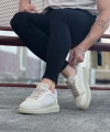 Shoecide Wg019 Bej Triko Erkek Casual Ayakkabı