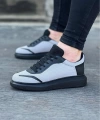 Shoecide Wg019 Gri Siyah Triko Erkek Casual Ayakkabı