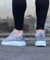 Shoecide Wg019 Gri Triko Erkek Casual Ayakkabı