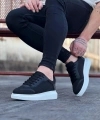 Shoecide Wg019 Siyah Triko Erkek Casual Ayakkabı