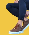 Shoecide Wg025 Bağcıklı Yüksek Taban Taba Erkek Casual Ayakkabı