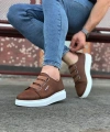 Shoecide Wg026 Taba Kalın Taban Casual Erkek Ayakkabı