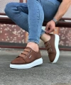 Shoecide Wg026 Taba Kalın Taban Casual Erkek Ayakkabı