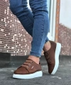 Shoecide Wg026 Taba Kalın Taban Casual Erkek Ayakkabı