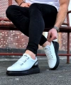 Shoecide Wg029 3 Bant Legend Beyaz Kömür Kalın Taban Casual Erkek Ayakkabı