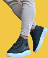 Shoecide Wg032 Bağcıklı Yüksek Rahat Taban Haki Erkek Yarım Bilek Spor Bot