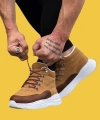 Shoecide Wg035 Bağcıklı Yüksek Kalın Taban Taba Yarım Bilek Erkek Spor Bot