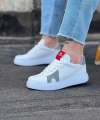 Shoecide Wg040 Beyaz Gri Erkek Casual Ayakkabı