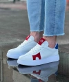 Shoecide Wg040 Beyaz Kırmızı Erkek Casual Ayakkabı