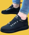 Shoecide Wg047 Bağcıklı Rahat Taban Kömür Erkek Casual Ayakkabı