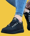 Shoecide Wg047 Bağcıklı Rahat Taban Kömür Erkek Casual Ayakkabı