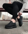 Shoecide Wg049 Kömür Düz Casual Erkek Ayakkabı