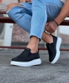 Shoecide Wg049 Siyah Düz Casual Erkek Ayakkabı