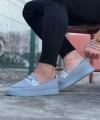 Shoecide Wg060 Gri Triko Babet Erkek Casual Ayakkabı