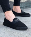 Shoecide Wg060 Kömür Triko Babet Erkek Casual Ayakkabı