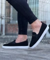 Shoecide Wg060 Siyah Triko Babet Erkek Casual Ayakkabı