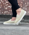 Shoecide Wg061 Bej Triko Babet Erkek Casual Ayakkabı