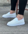 Shoecide Wg061 Beyaz Triko Babet Erkek Casual Ayakkabı