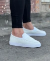 Shoecide Wg061 Beyaz Triko Babet Erkek Casual Ayakkabı
