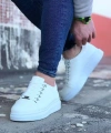 Shoecide Wg08 Beyaz Düz Erkek Casual Ayakkabı